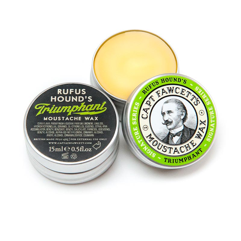 Rufus Hound's Triumphant Moustache Wax