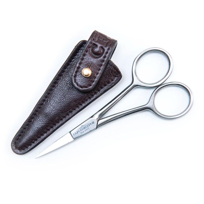 Grooming Scissors with Leather Pouch